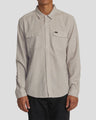 RVCA Neps Long Sleeve Shirt - Washed Grey