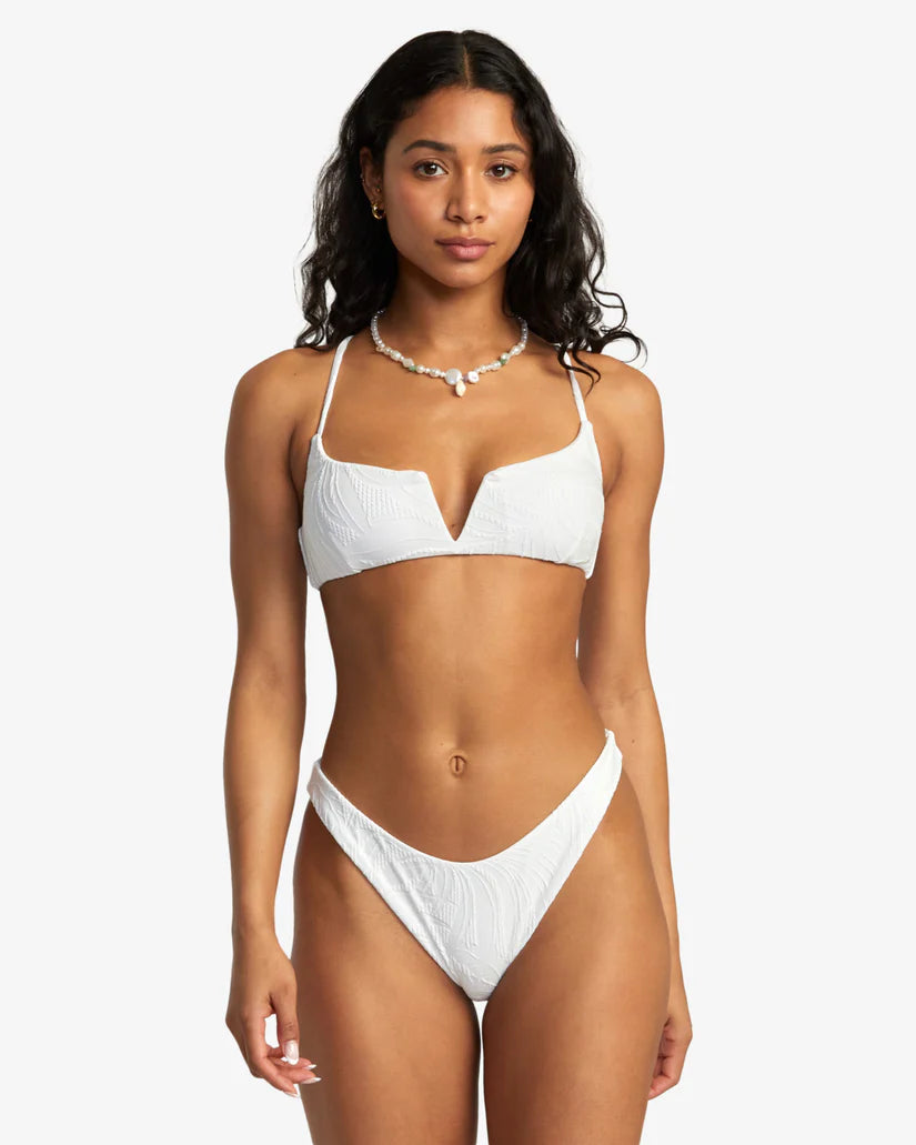 RVCA Palm Grooves V Wire Crossback Bikini Top