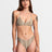 RVCA Pins Lurex Crossback Triangle Bikini Top - Dark Khaki