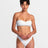 RVCA Pointe Sweetheart Bandeau Bikini Top - White