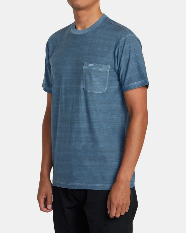 Load image into Gallery viewer, RVCA PTC Stripe T-Shirt - Industrial Blue
