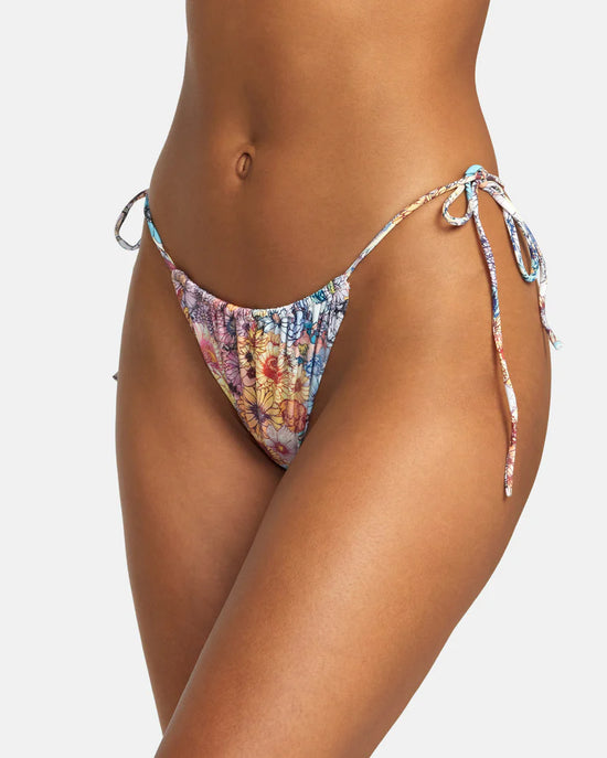 RVCA Sage Side Tie Skimpy Bikini Bottoms - Multi