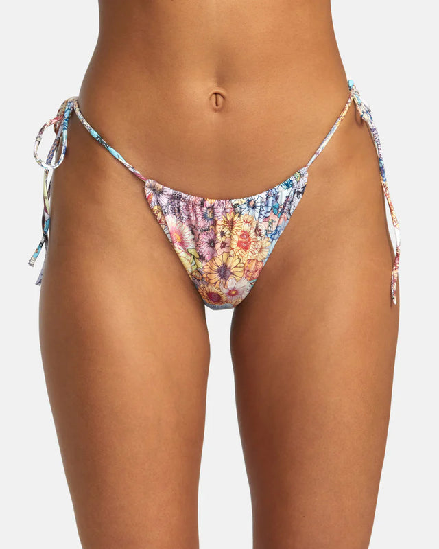 RVCA Sage Side Tie Skimpy Bikini Bottoms - Multi