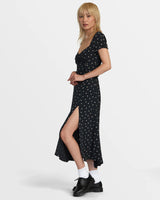 RVCA Secrets Midi Dress - Peach Whip