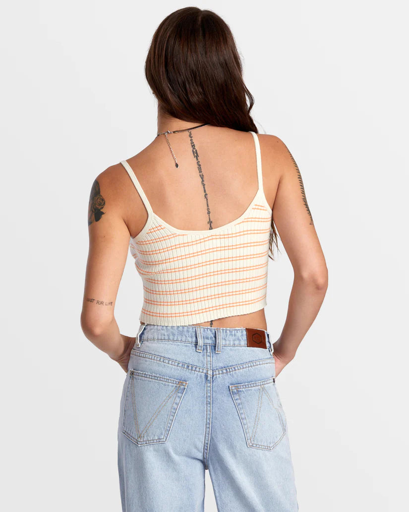 RVCA Silhouette Knitted Tank - Latte