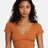 RVCA Smitten Top V-Neck - Terracotta