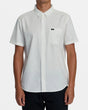 RVCA That'll Do Dobby Short Sleeve Button-Down Shirt - Natural