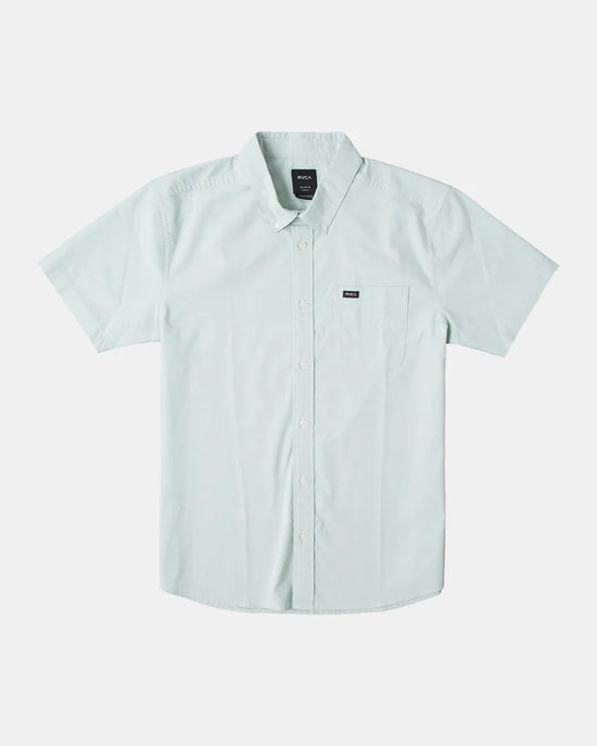 RVCA Thatll Do Stretch Short Sleeve Shirt - Green Haze