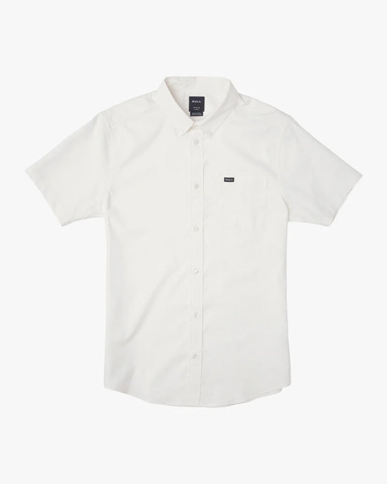 RVCA Thatll Do Stretch Short Sleeve Shirt - White