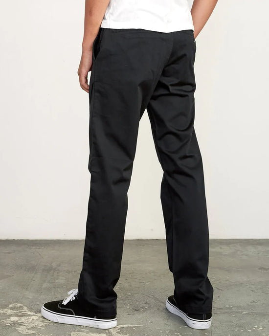 RVCA The Weekend Stretch Straight Fit Pants - Black