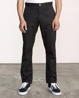 RVCA The Weekend Stretch Straight Fit Pants - Black