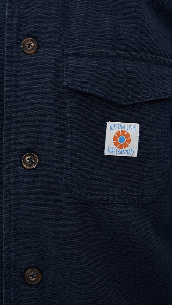 Rhythm Men's Sherpa Lined Work Shirt