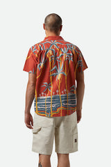 Brixton Men's Charter Print Short Sleeve Woven