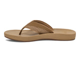 Sanuk Men's Cosmic Seas Mesh Flip Flops - Tan