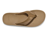 Sanuk Men's Cosmic Seas Mesh Flip Flops - Tan