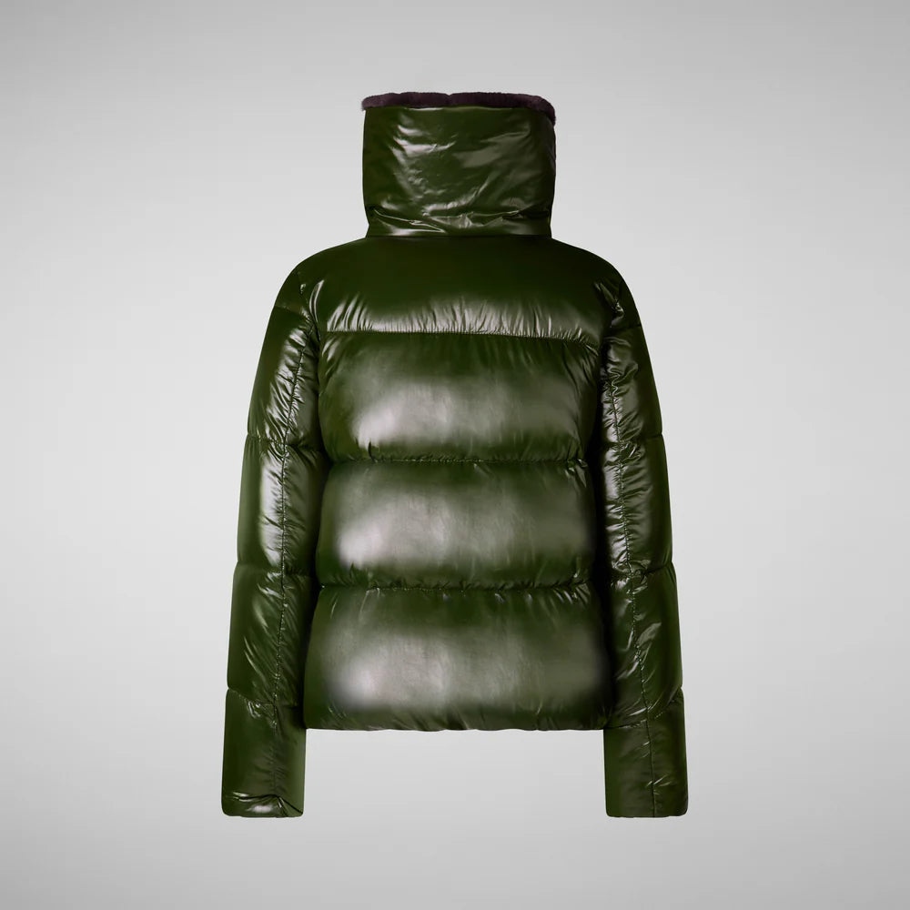 Save The Duck Women's Animal Free Moma Puffer Jacket - Pine Green