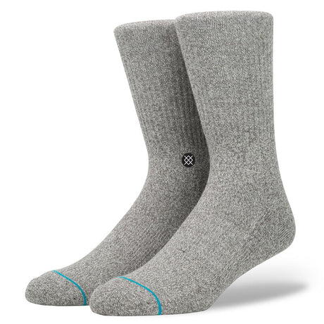 Stance Icon Crew Socks - Grey Heather