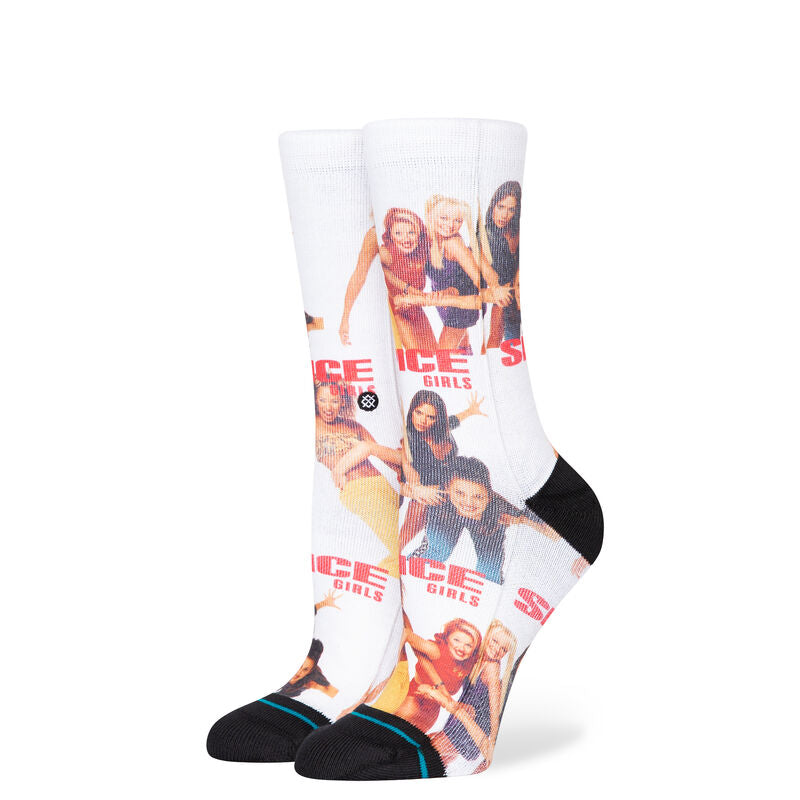 Stance Spice Girls Friendship Never Ends Poly Crew Socks - White