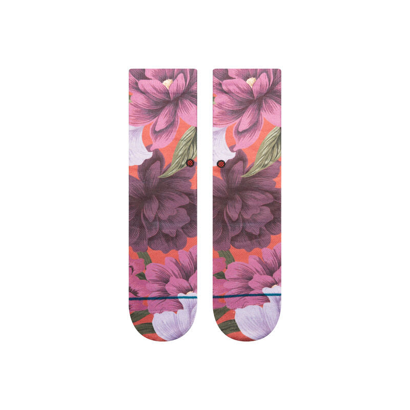 Stance Nice To Meet You Poly Crew Socks - Red Fade