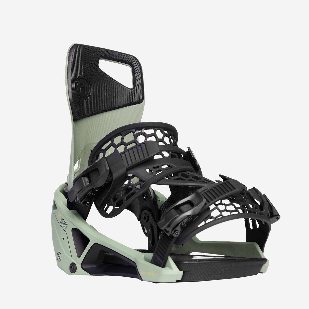 Nidecker Supermatic Snowboard Bindings - Olive