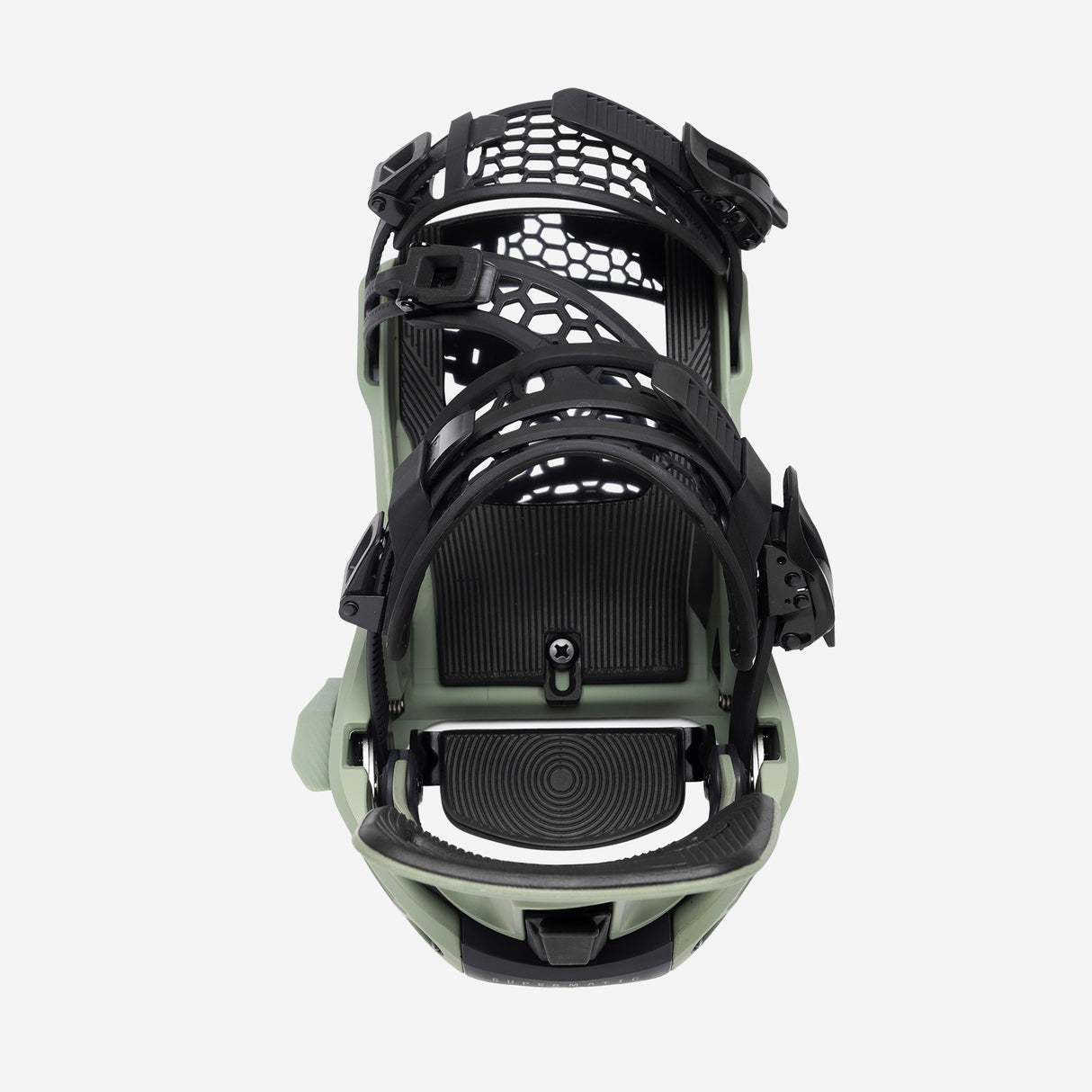 Nidecker Supermatic Snowboard Bindings - Olive