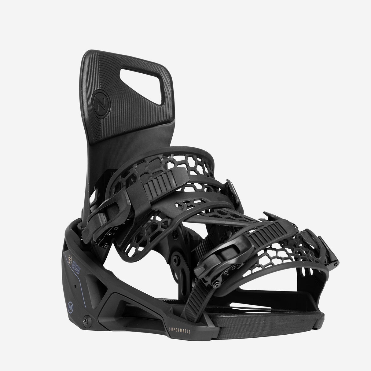 Nidecker Supermatic Snowboard Bindings - Black