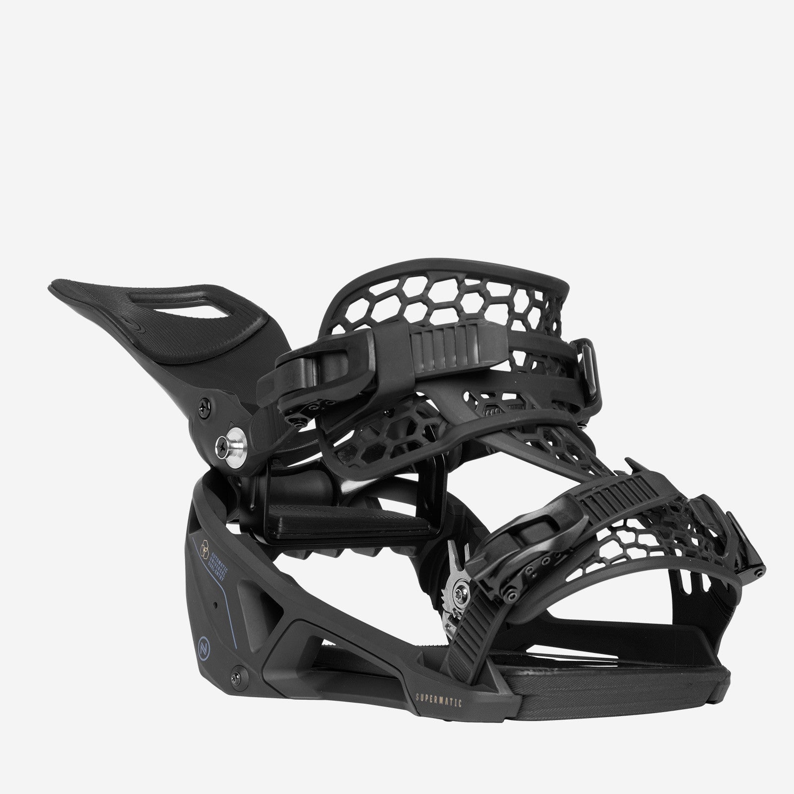 Nidecker Supermatic Snowboard Bindings 2024 - Black