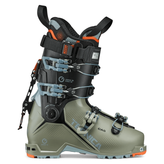 Tecnica Zero G Pro W alpine touring ski boot with buckle closure and pull loop