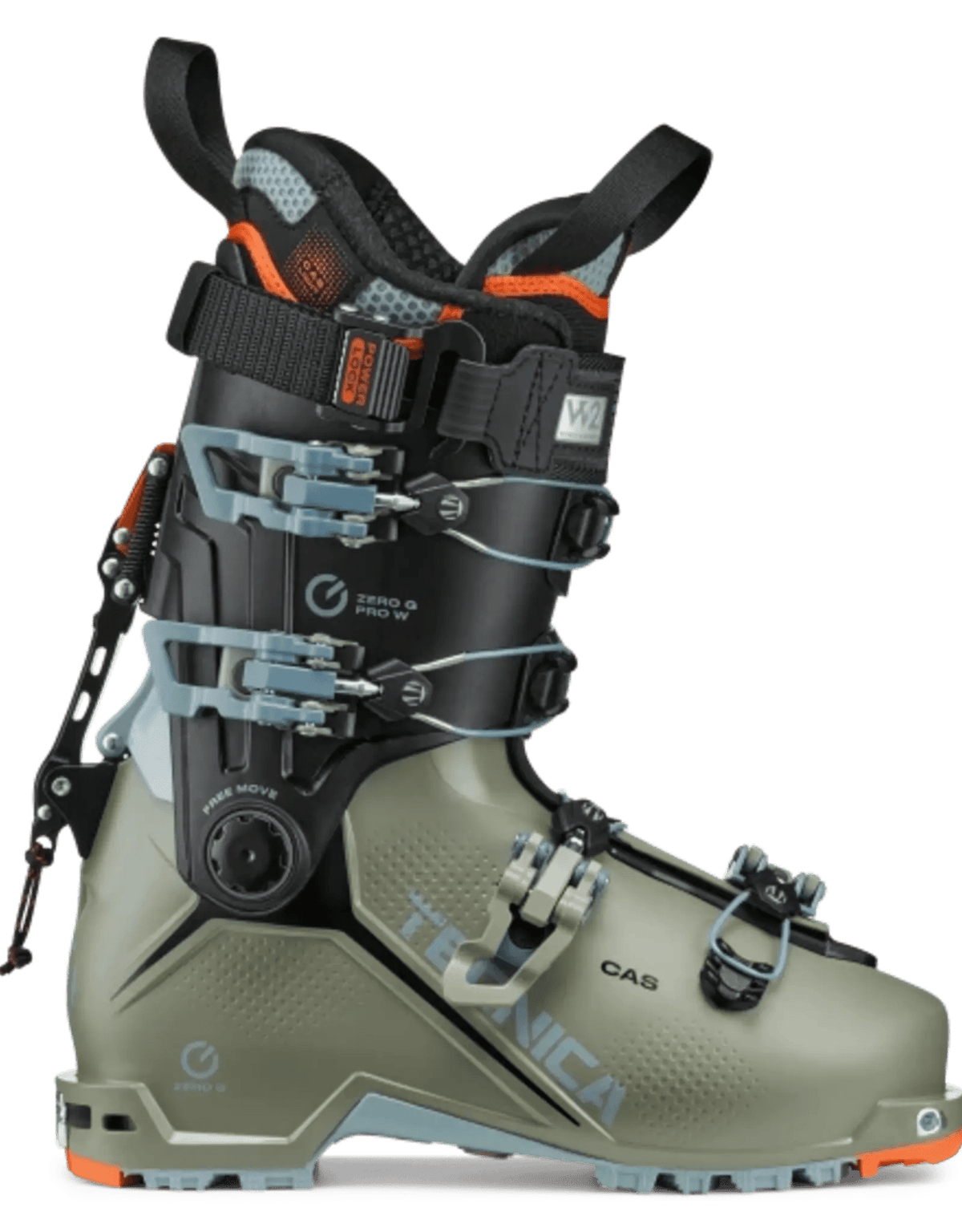 Tecnica Zero G Pro W alpine touring ski boot with buckle closure and textured shell