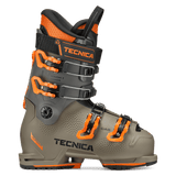 Tecnica Mach1 Junior alpine ski boot with four buckles and orange accents