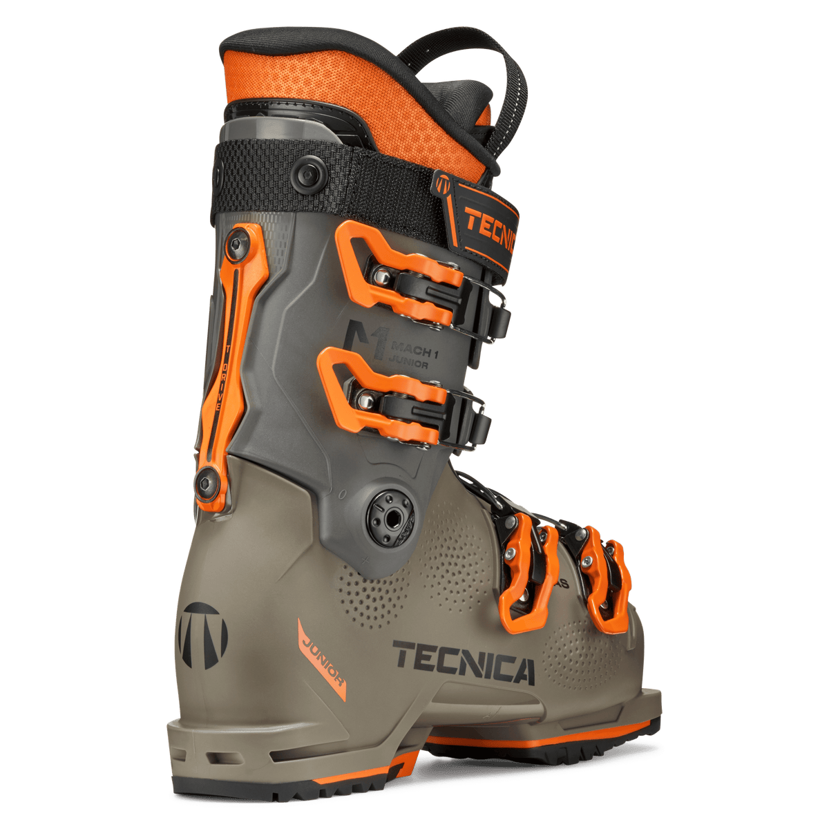 Tecnica Mach1 Junior alpine ski boot with four buckle closure system