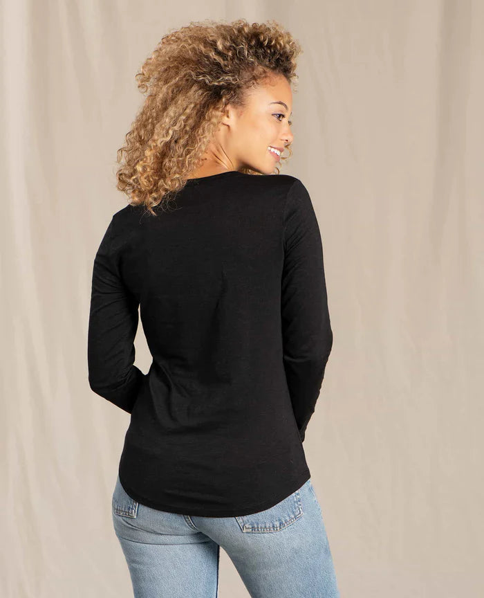 Load image into Gallery viewer, Toad &amp;amp; Co. Marley II Long Sleeve Tee - Black
