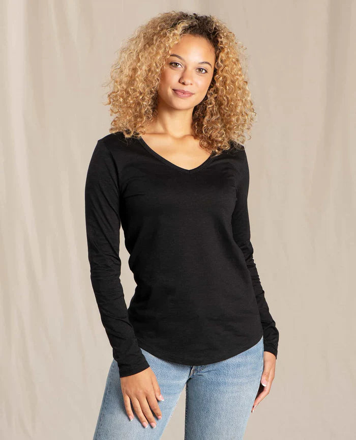 Load image into Gallery viewer, Toad &amp;amp; Co. Marley II Long Sleeve Tee - Black
