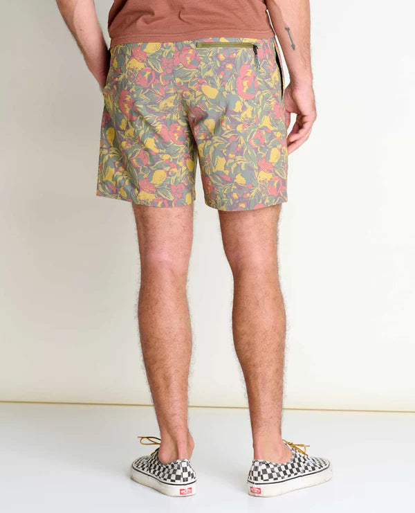 Toad & Co. Men's Boundless Pull-On Short - Chive Fruit Print