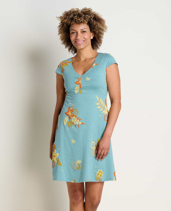 Toad & Co. Rosemarie Dress - Mineral Lg Floral Print