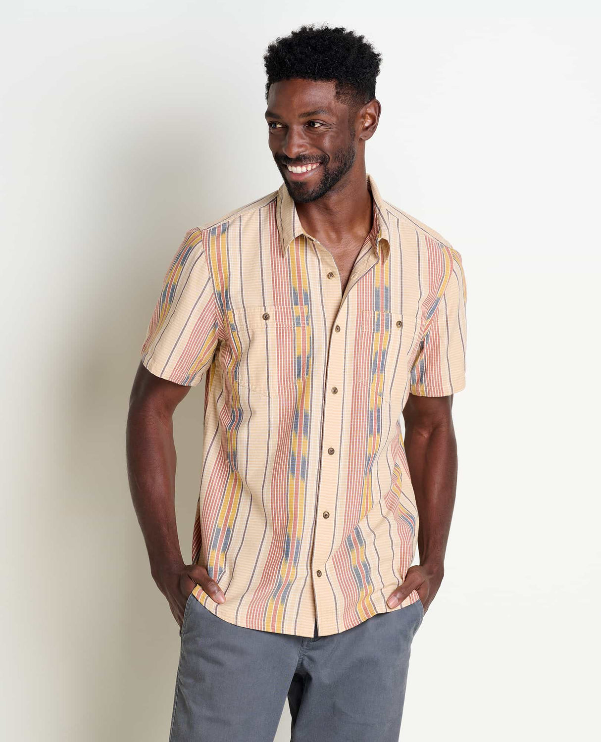 Toad & Co. Smythy Short Sleeve Shirt - Chai Ikat