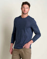 Toad & Co. Tempo Long Sleeve Crew - True Navy