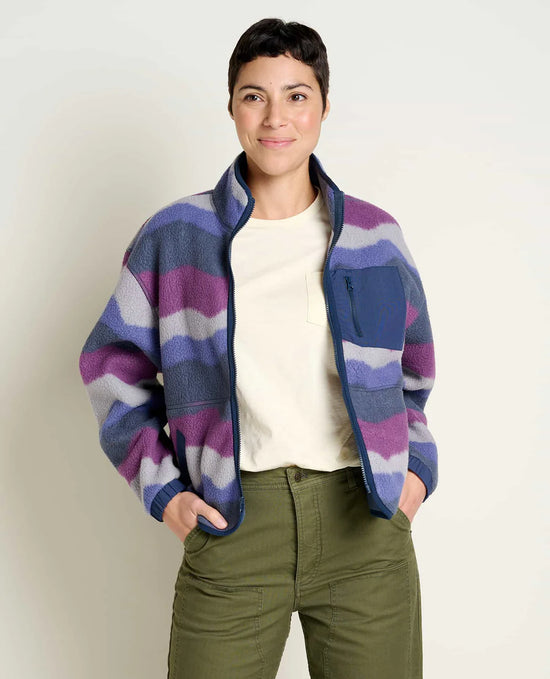 Toad & Co. Women's Campo Fleece Jacket - Mountain Print