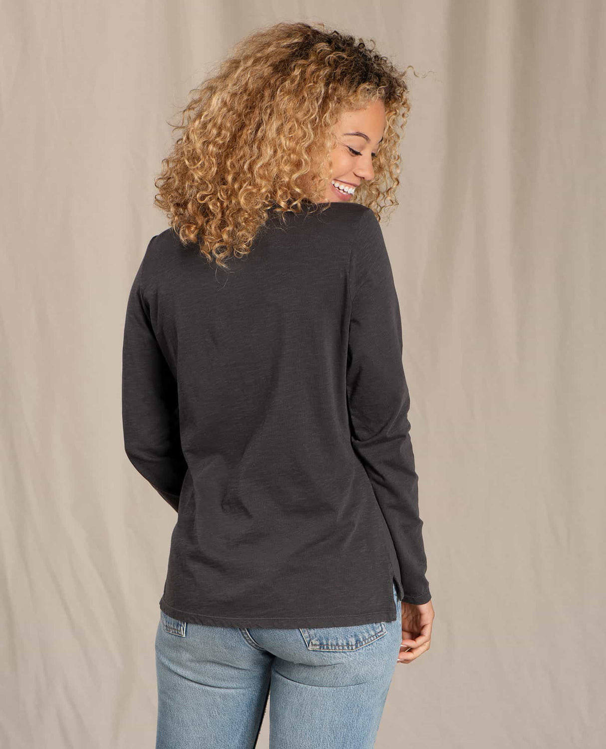 Toad & Co. Primo Long Sleeve Crew - Soot