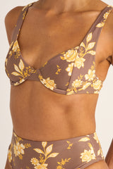 Rhythm Anika Floral Paneled Underwire Top