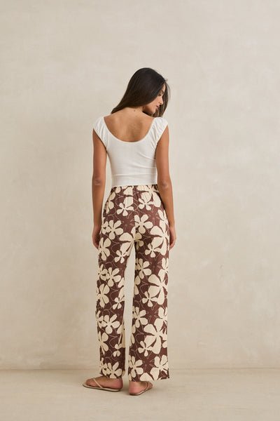 Rhythm Melia Floral Wide Leg Pant