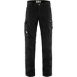 Fjallraven Vidda Pro black cargo trousers with multiple snap-button pockets