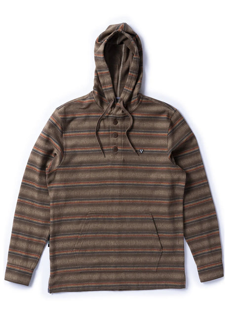 Vissla Descanso Hooded Popover - Dark Earth