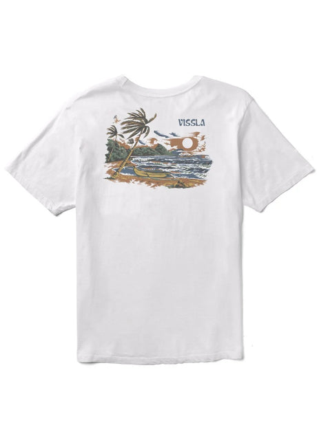 Vissla Paradise Isle Premium Pkt Tee - White