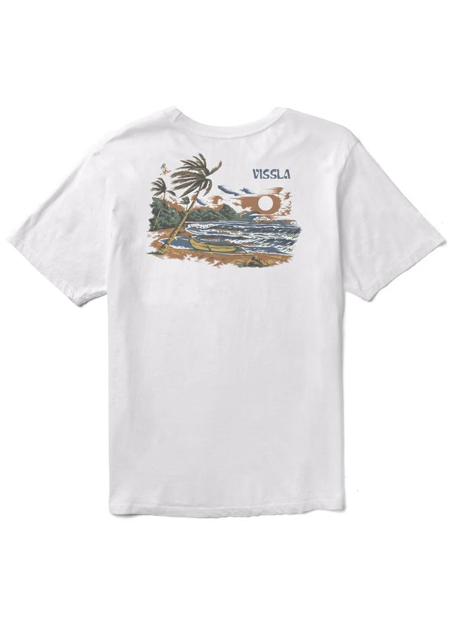 Vissla Paradise Isle Premium Pkt Tee - White