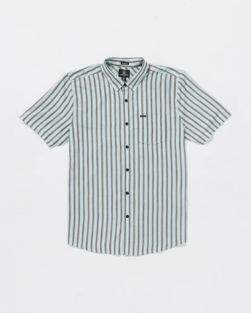 Volcom Arvostripe Woven Short Sleeve - Road Sky