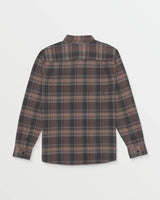 Volcom Baystone Flannel Long Sleeve Shirt - Asphalt Black