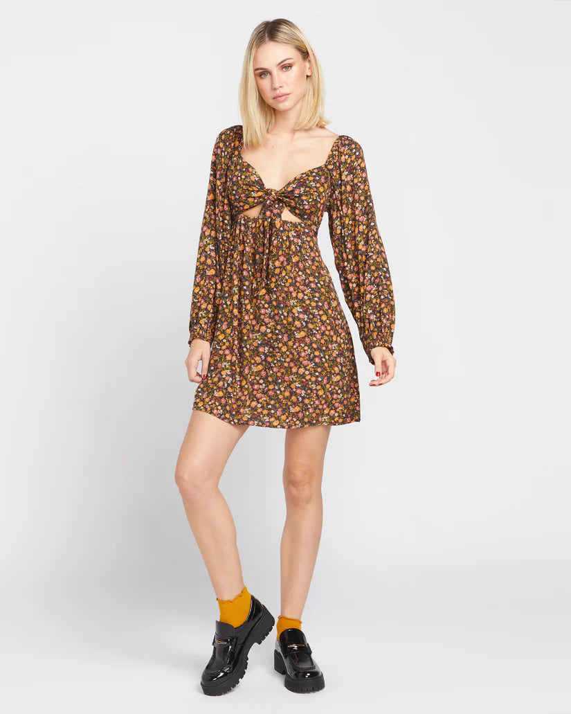 Volcom Blossom Binge Dress - Vintage Black