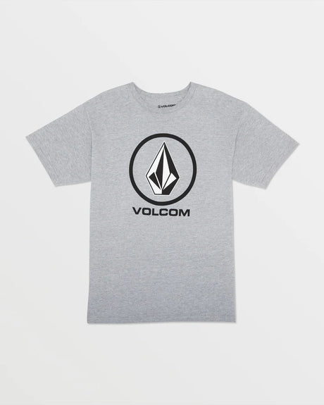 Volcom Crisp Stone Short Sleeve Tee - Heather Grey