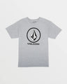 Volcom Crisp Stone Short Sleeve Tee - Heather Grey